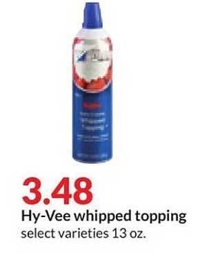 Hy-Vee Hy-vee whipped topping offer
