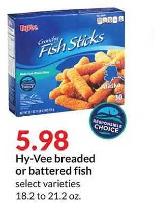 Hy-Vee Hy-vee breaded or battered fish offer