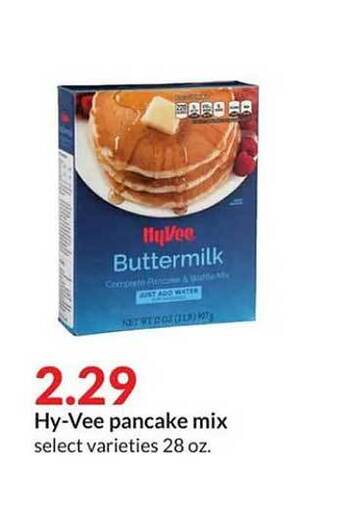 Hy-Vee Hy-vee pancake mix offer