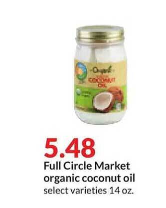 Hy-Vee Full circle market organic coconut oil offer