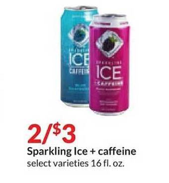 Hy-Vee Sparkling ice + caffeine offer