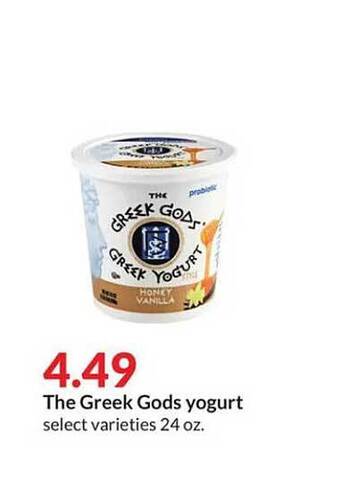 Hy-Vee The greek gods yogurt offer
