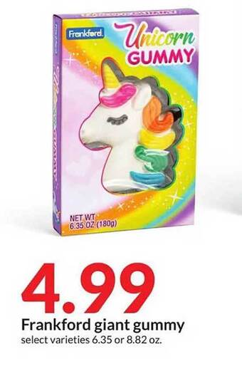 Hy-Vee Frankford giant gummy offer