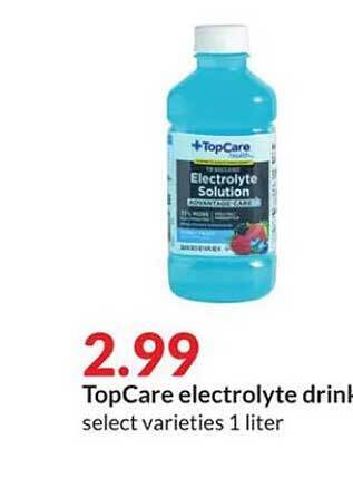 Hy-Vee Topcare electrolyte drink offer