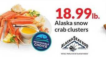Hy-Vee Alaska snow crab clusters offer
