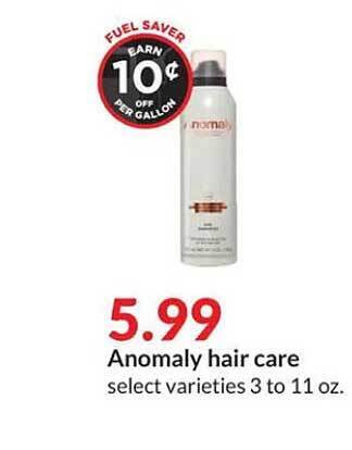 Hy-Vee Anomaly hair care offer