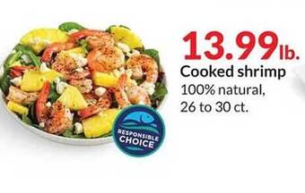 Hy-Vee Cooked shrimp offer