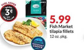 Hy-Vee Fish market tilapia fillets offer
