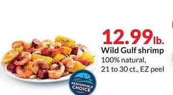 Hy-Vee Wild gulf shrimp offer