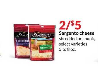 Hy-Vee Sargento cheese offer