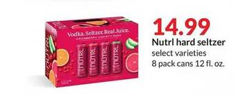 Hy-Vee Nutrl hard seltzer offer