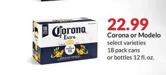 Hy-Vee Corona or modelo offer