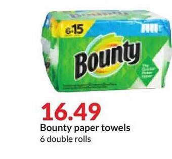 Hy-Vee Bounty paper towels offer
