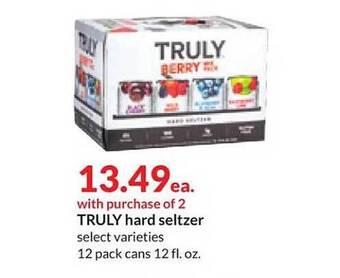 Hy-Vee Truly hard seltzer offer