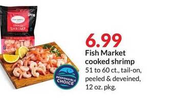 Hy-Vee Fish market cooked shrimp offer