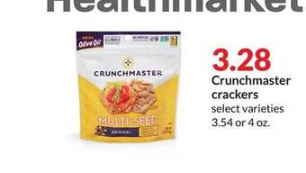 Hy-Vee Crunchmaster crackers offer