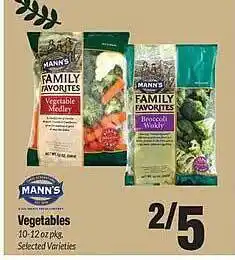 Mann's vegetables