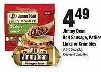 Sentry Jimmy dean roll sausage, patties links or cumbles offer
