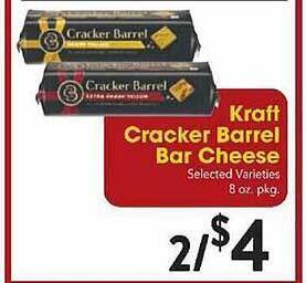 Festival Foods Kraft cracker barrel bar cheese offer