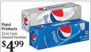 Rosauers Pepsi products offer