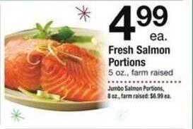 Safeway Fresh salmon portions offer