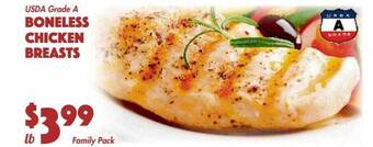 The Food Emporium Boneless chicken breasts offer