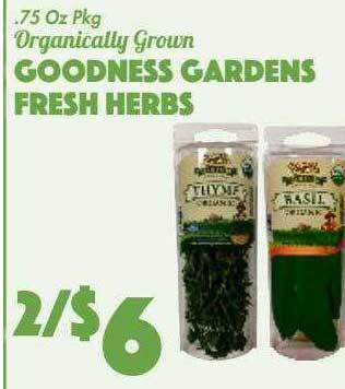 The Food Emporium Goodness gardens fresh herbs offer