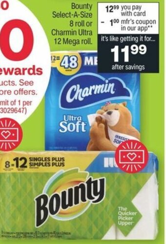 CVS Bounty ,Charmin Ultra offer