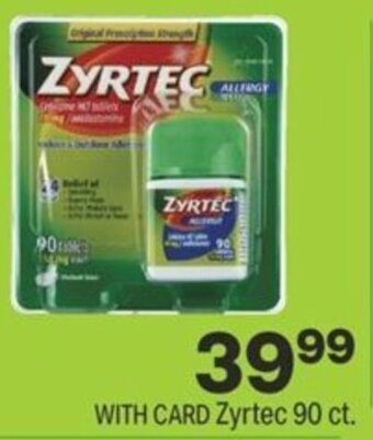 CVS Zyrtec 90 ct offer