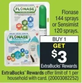 CVS Flonase 144 Sprays Or Sensimist 120 Sprays offer