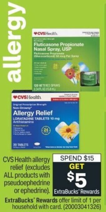 CVS CVS Health Allergy Relief offer