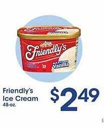 Price Rite Friendly's ice cream offer