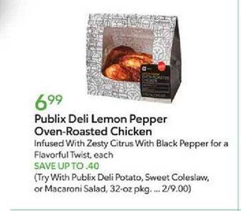 Publix Deli lemon pepper oven-roasted chicken offer