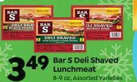 Save a Lot Bar s deli shaved lunchmeat offer