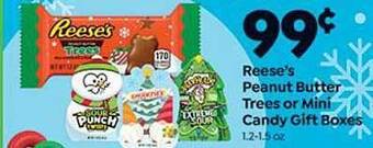 Save a Lot Reese's peanut butter trees or mini candy gift boxes offer