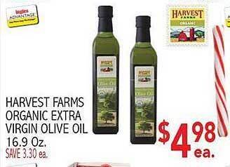 Ingles Markets Harvest farms organic extra virgin olive oil offer