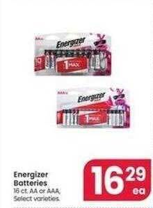 Jewel-Osco Energizer batteries offer