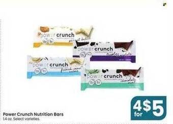 Jewel-Osco Power crunch nutrition bars offer
