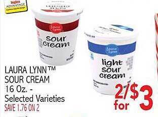 Ingles Markets Laura lynn sour cream offer