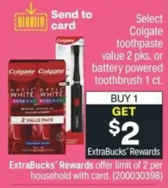 CVS Colgate Toothpaste Value 2 Pks. offer
