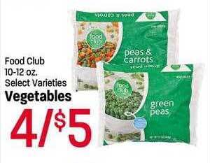 Maceys Food club vegetables offer
