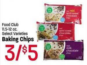 Maceys Food club baking chips offer