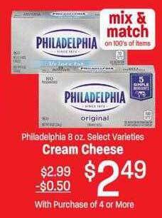 Maceys Philadelphia cream cheese offer