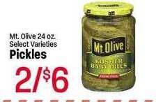 Maceys Mt. olive pickles offer