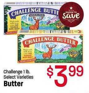 Maceys Challenge butter offer