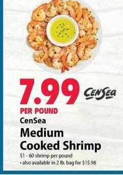 Festival Foods Censea medium cooked shrimp offer