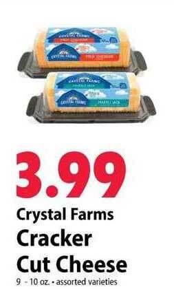 Festival Foods Crystal farms cracker cut cheese offer