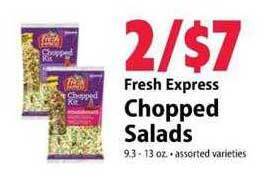 Festival Foods Fresh express chopped salads offer