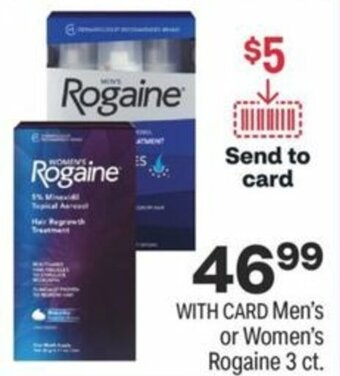 CVS Men's or Women's Rogaine 3 ct offer