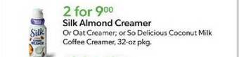 Publix Silk almond creamer offer